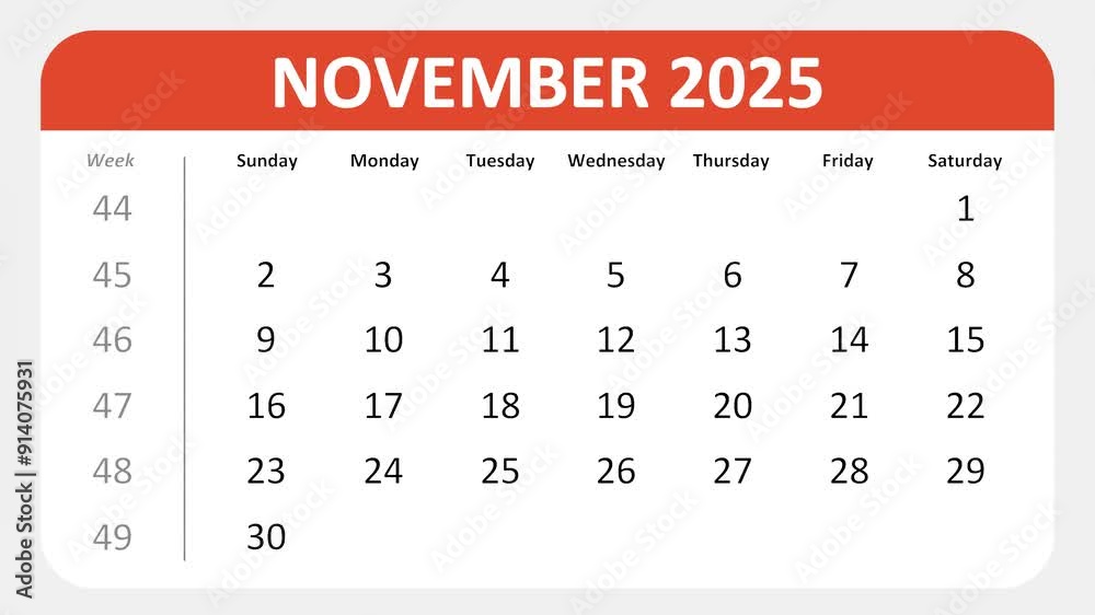 November 22, 2025: Animated 2025 planner showcasing November calendar, highlighting November 22nd with space for tasks, notes, and to-do lists. November 22, 2025: Animated 2025 planner showcasing November calendar, highlighting November 22nd with space for tasks, notes, and to-do lists.