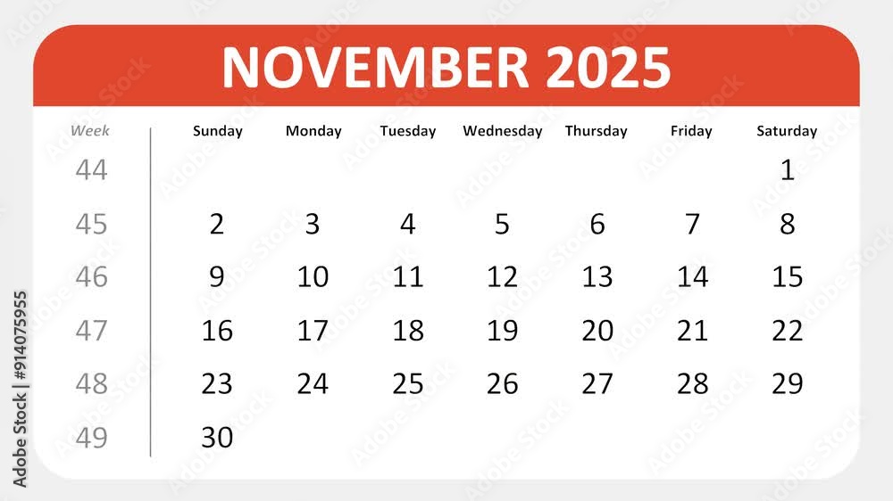 November 26, 2025: Animated 2025 planner showcasing November calendar, highlighting November 26th with space for tasks, notes, and to-do lists. November 26, 2025: Animated 2025 planner showcasing November calendar, highlighting November 26th with space for tasks, notes, and to-do lists.