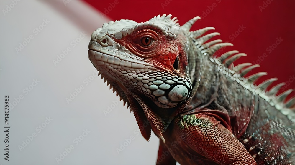 Fototapeta premium portrait of a iguana