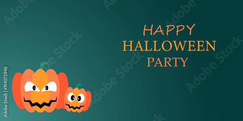 Halloween Party background use for banner.