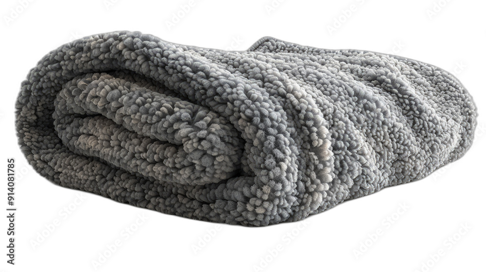 Fototapeta premium Blanket on white background. 