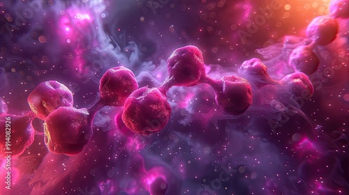 Visualizing the van der Waals structure of tripeptide molecule in a 3D model. Concept 3D Modeling, Chemistry, Molecular Structure, Tirzepatide, Van der Waals