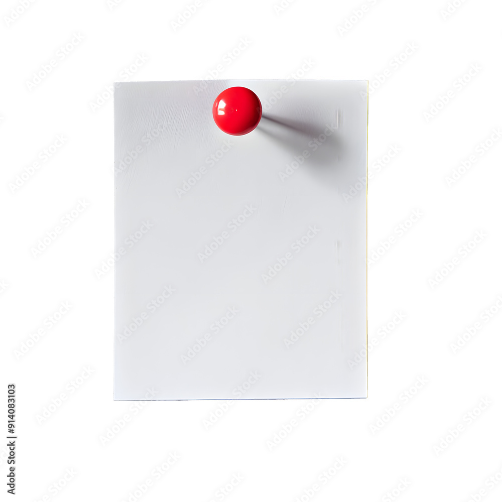 White sticky note paper with red push pin on blackbackground White sticky note paper with red push pin on blackbackground