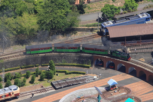 群馬県碓氷峠鉄道文化むらを走る園内鉄道「アプトくん」_2024/8/3撮影
