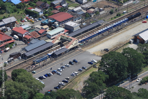 引退直前のELぐんまよこかわ号の到着に賑わう横川駅の風景_2024/8/3撮影 photo