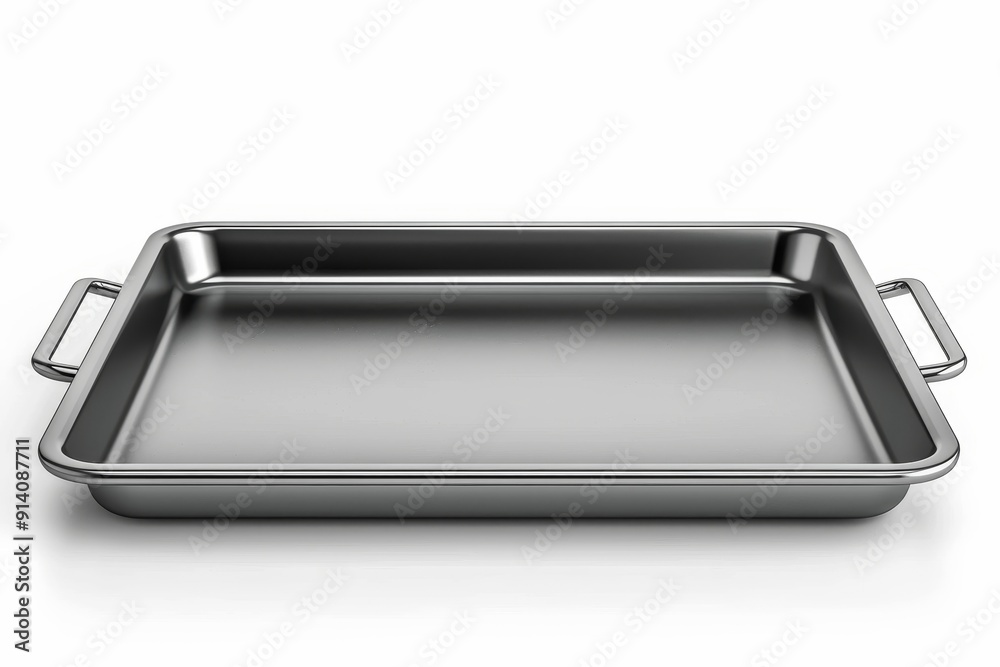 Baking tray isolated on white background