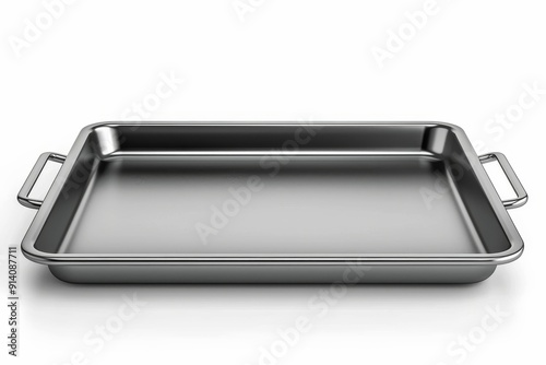 Baking tray isolated on white background