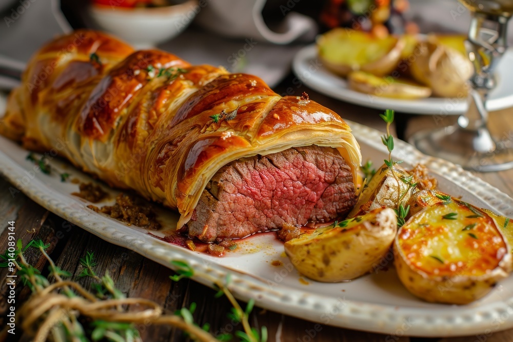 Beef Wellington with Potatoes Beef Wellington with Potatoes