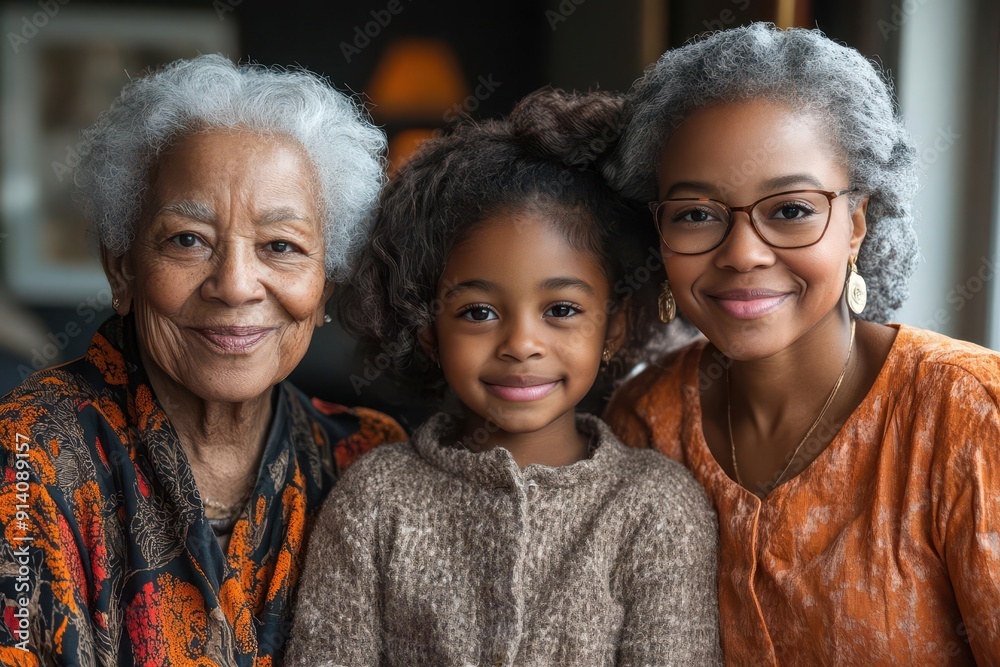 heartwarming portrait of four generations of african american women from greatgrandmother to young daughter showcasing family bonds heritage and feminine strength heartwarming portrait of four generations of african american women from greatgrandmother to young daughter showcasing family bonds heritage and feminine strength