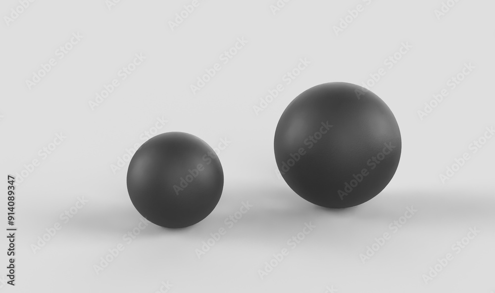 Black 3d Balls with Shadow Black 3d Balls with Shadow