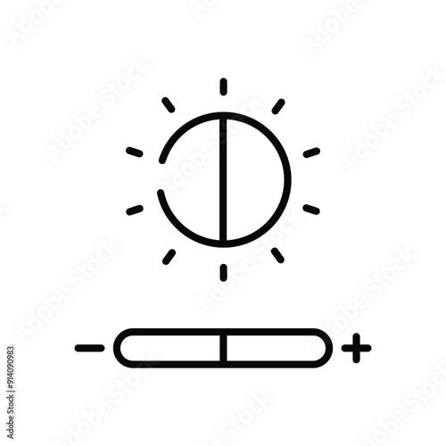 Brightness vector icon