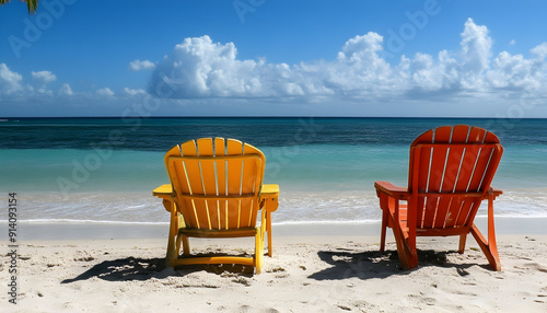 Chairs on a Tropical Beach