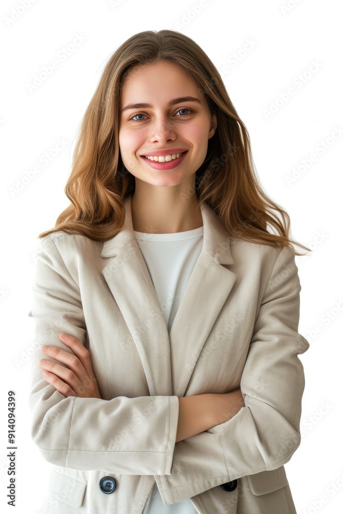 Smiling Businesswoman Posing for Corporate Headshot Smiling Businesswoman Posing for Corporate Headshot