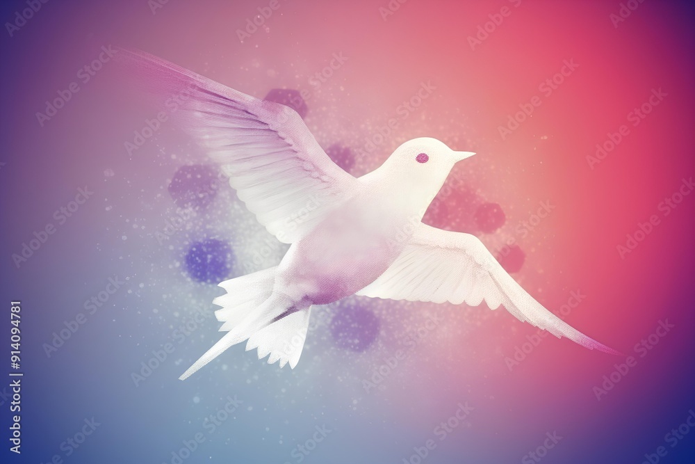Fototapeta premium dove of peace made by midjourney