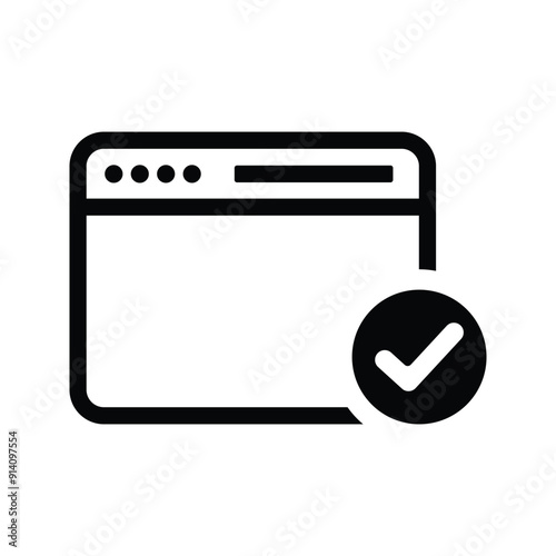Browser approve icon