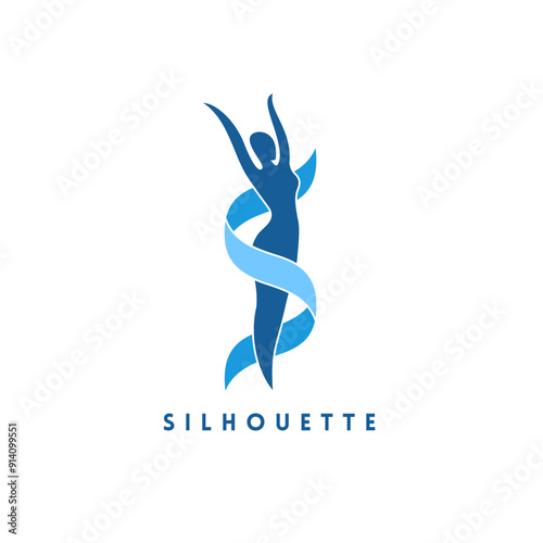 Vector logo design template. Women's health and wellness icon