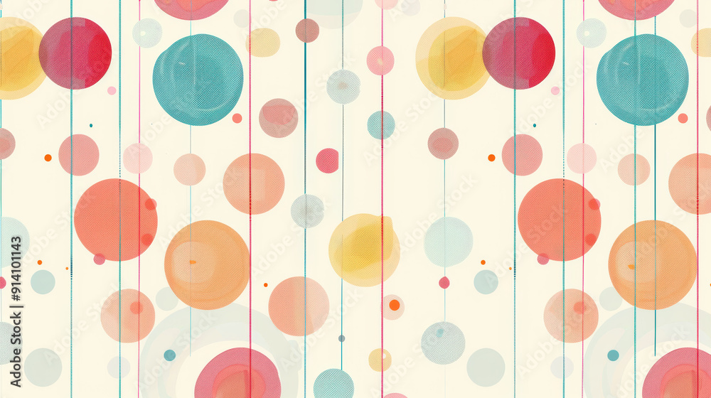 Colorful abstract circles with vertical lines on a light background, perfect for a playful and vibrant design. Colorful abstract circles with vertical lines on a light background, perfect for a playful and vibrant design.