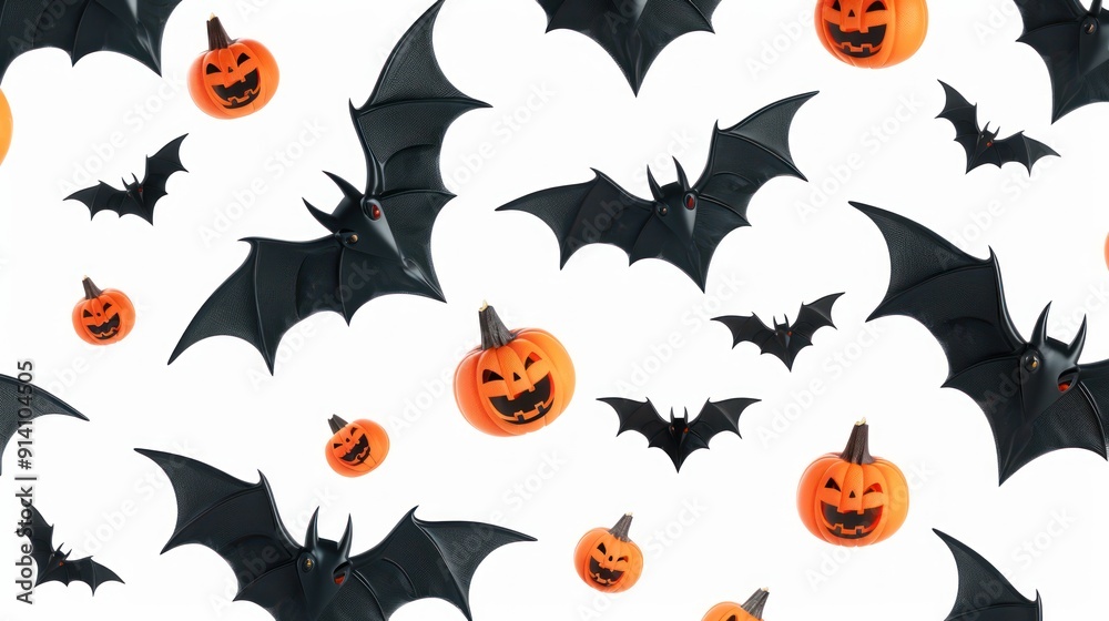 Halloween bats on white background, png, AI generated for Ads Halloween bats on white background, png, AI generated for Ads