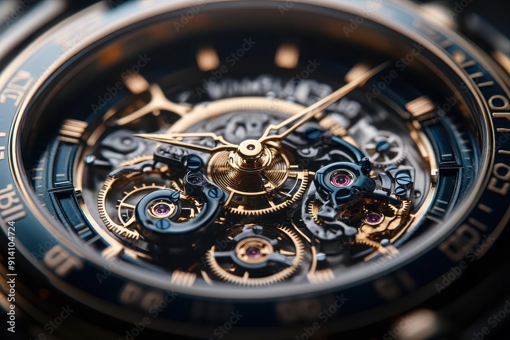 intricate closeup of gleaming watch gears and mechanisms rich metallic tones precise details highlighting craftsmanship soft lighting accentuating depth intricate closeup of gleaming watch gears and mechanisms rich metallic tones precise details highlighting craftsmanship soft lighting accentuating depth