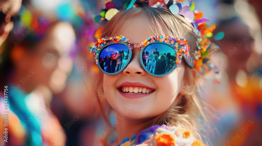 Joyful Child at Festival of Colors. Joyful Child at Festival of Colors.