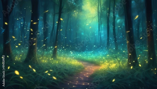 fairy tale dark forest generative ai