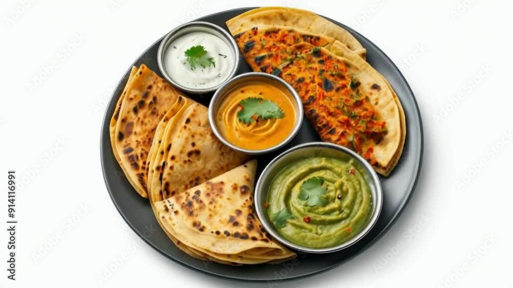 Paratha in breakfast morning Paratha in breakfast morning