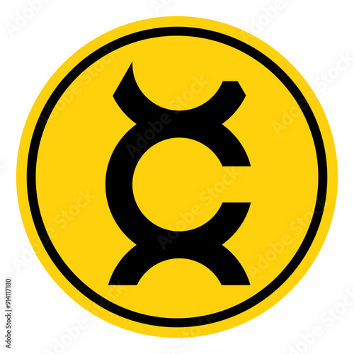 Carcinogen Symbol Sign, Vector Illustration, Isolate On White Background Label .EPS10