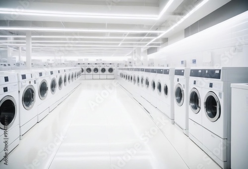 washing mashines in appliance store