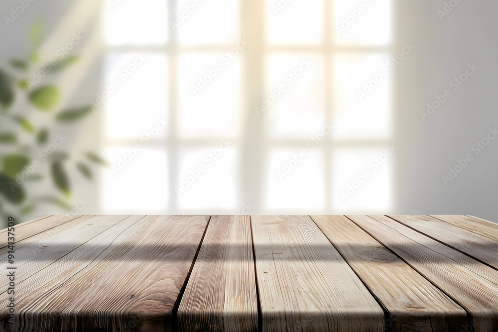 empty wooden table, background for product display presentation empty wooden table, background for product display presentation