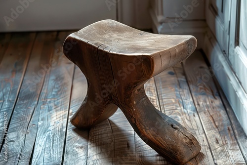 old wooden chair photo