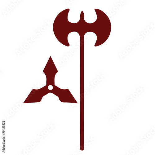 sword weapon, vector, logo, vector illustration, abstract, art, 3d rendering, silhouette