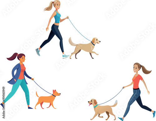person walking with dog on leash