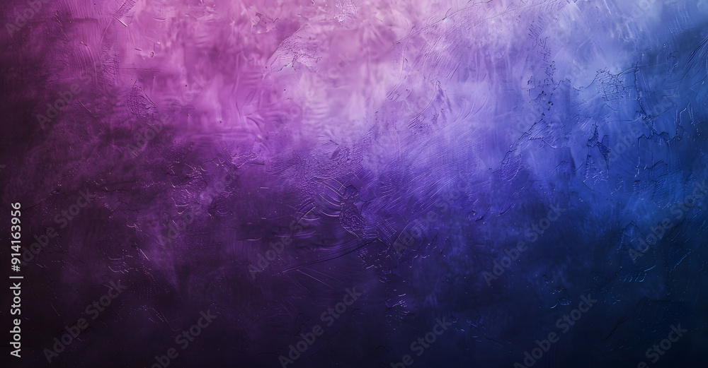 Obraz premium Blue purple black grainy gradient banner background design website page header abstract noise effect design