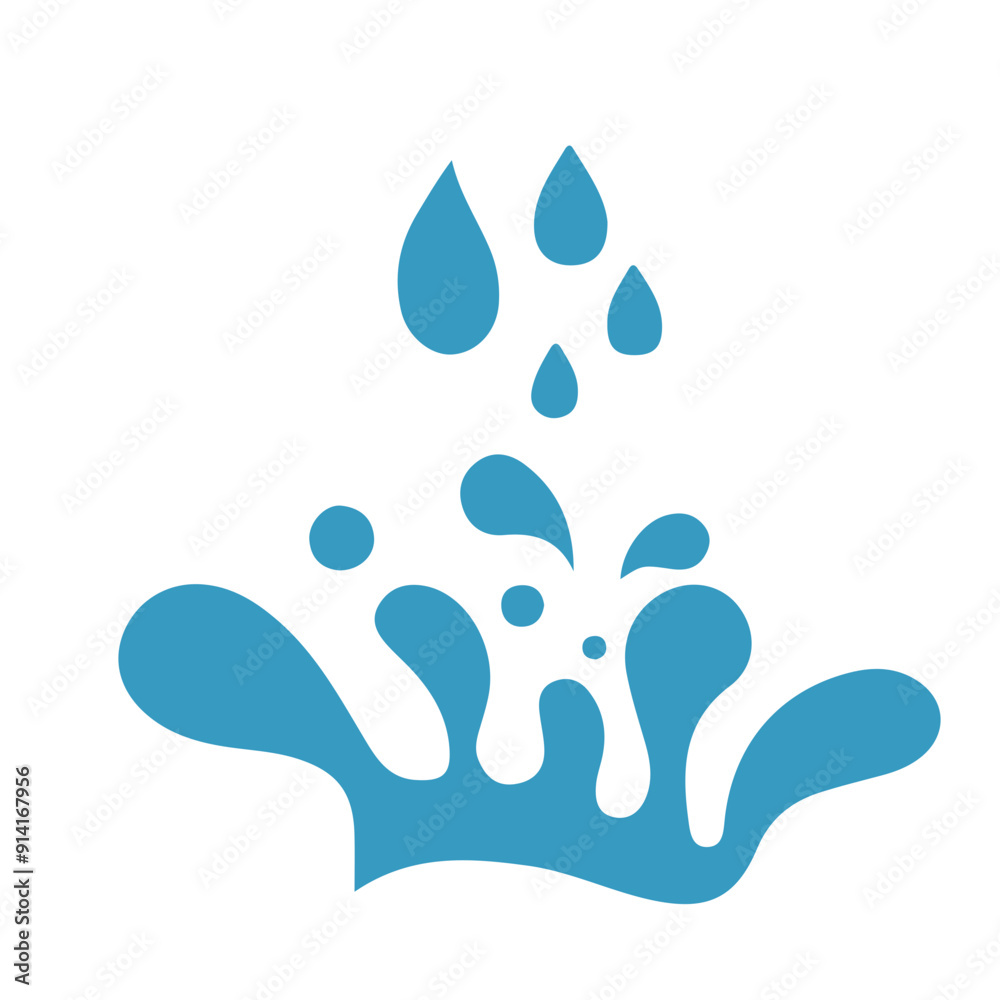 Water Drop, blue wave, water splash, vector, logo, vector illustration, abstract, art, 3d rendering Water Drop, blue wave, water splash, vector, logo, vector illustration, abstract, art, 3d rendering