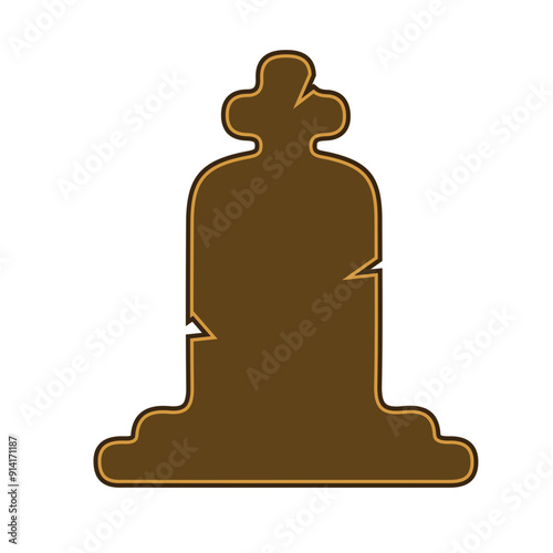 grave tombstone, vector, logo, silhouette, vector illustration, abstract, art, 3d rendering