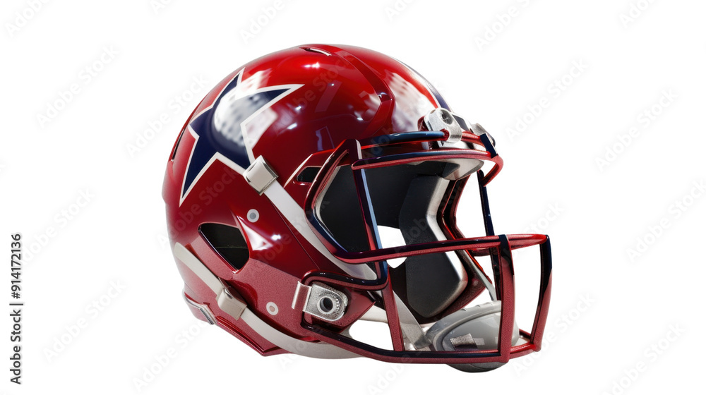 Naklejka premium American football helmet on transparent background