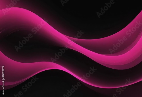 pink grainy gradient wave abstract shape on a black background