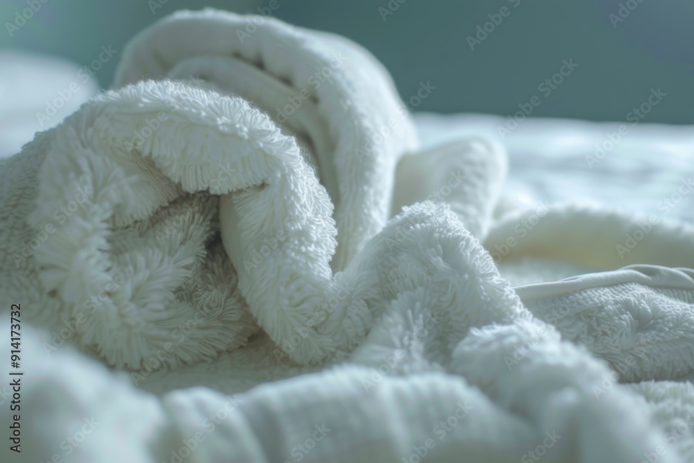 A close-up view of a plush spa robe and fluffy towels neatly folded, inviting relaxation and comfort. The soft, luxurious fabrics and tidy presentation evoke a sense of serenity and pampering. A close-up view of a plush spa robe and fluffy towels neatly folded, inviting relaxation and comfort. The soft, luxurious fabrics and tidy presentation evoke a sense of serenity and pampering.