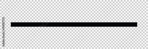 Straight line, stripe series from thin to thick . Abstract black thin line transparent background. Line art striped graphic template. Vector illustration in eps 10.