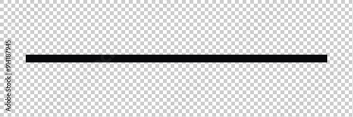 Straight line, stripe series from thin to thick . Abstract black thin line transparent background. Line art striped graphic template. Vector illustration in eps 10.