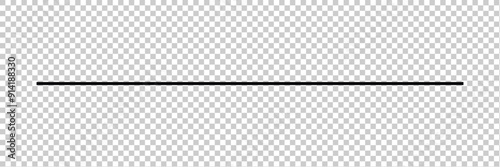 Straight line, stripe series from thin to thick . Abstract black thin line transparent background. Line art striped graphic template. Vector illustration in eps 10.