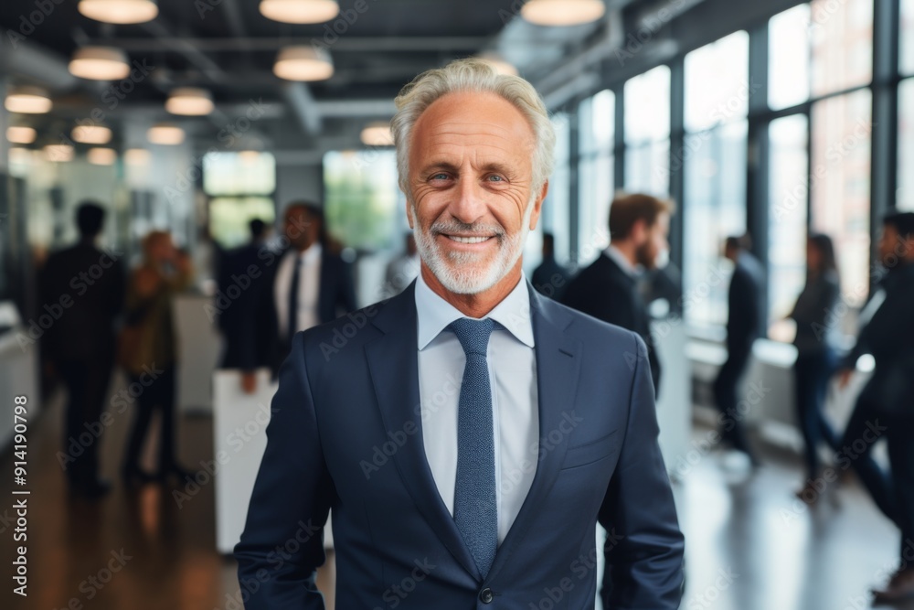 Smiling portrait of a senior Caucasian businessman Smiling portrait of a senior Caucasian businessman