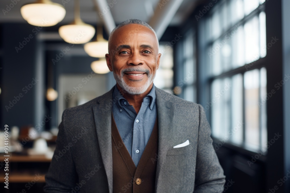 Portrait of a senior African American businessman in office Portrait of a senior African American businessman in office