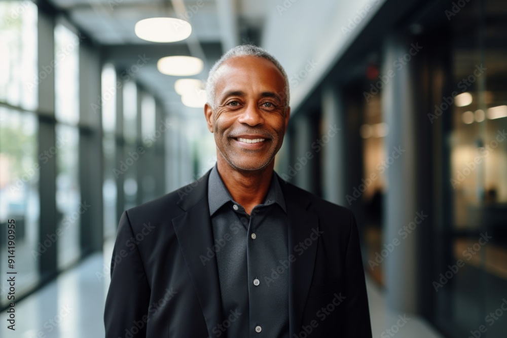 Obraz premium Portrait of a senior African American businessman in office