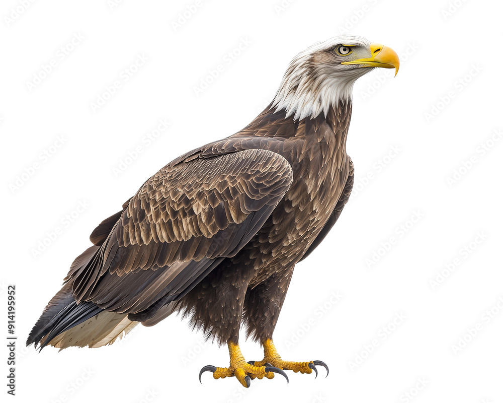 An eagle isolated on white transparent background An eagle isolated on white transparent background