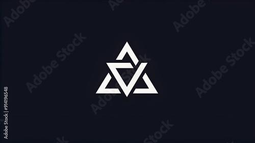Triangle design logo concept. Symbol or sign. Creative design. Logo for adverb companies