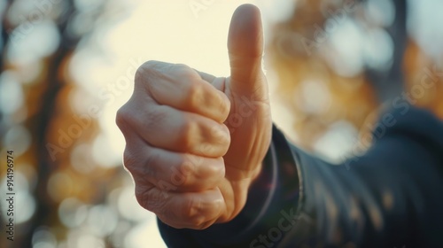 Hand gesture for positive approval or agreement.