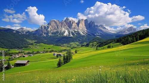 landscape in the mountains