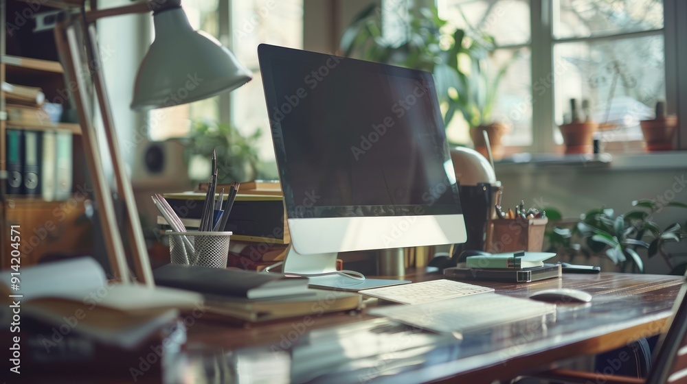 A laptop is open on a table with a cup of coffee next to it A laptop is open on a table with a cup of coffee next to it