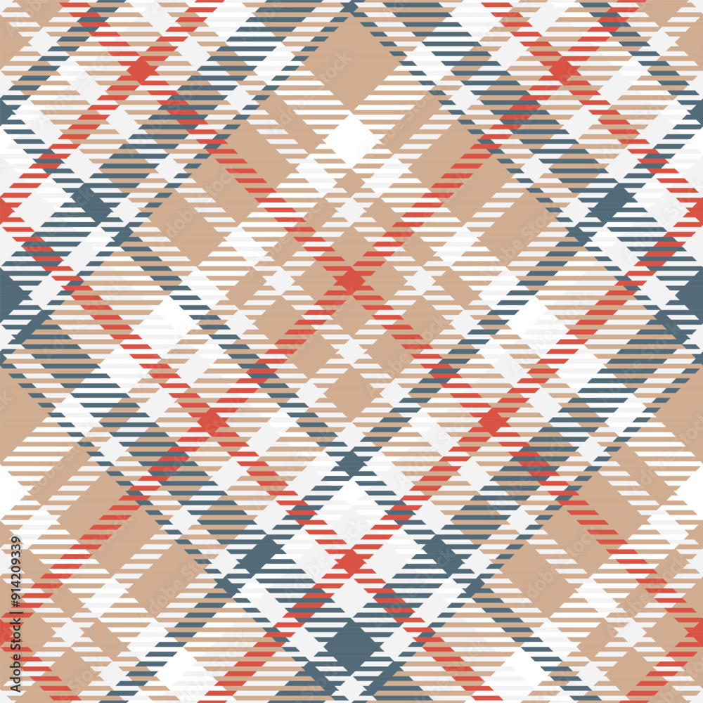 Tartan Plaid Vector Seamless Pattern. Plaid Patterns Seamless. Template for Design Ornament. Seamless Fabric Texture.